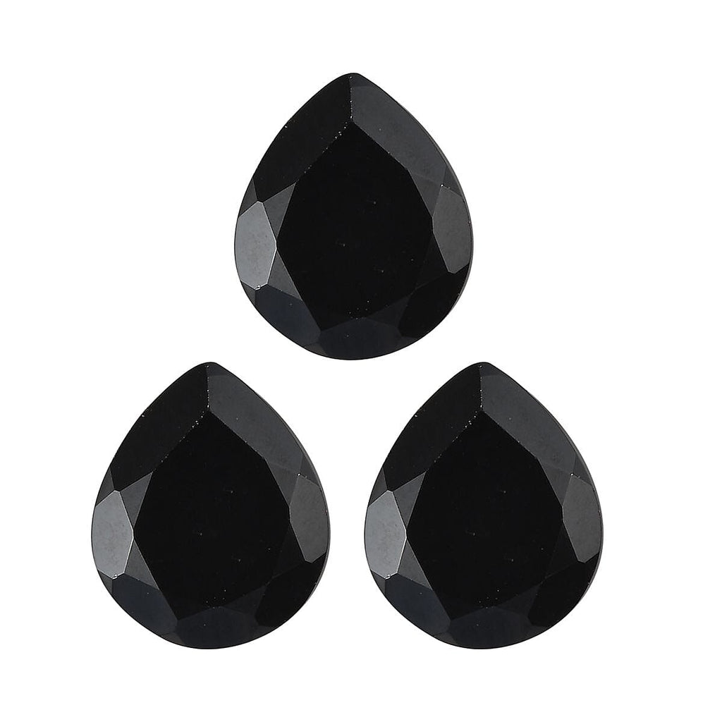 Black Spinel Pear 14x9 mm