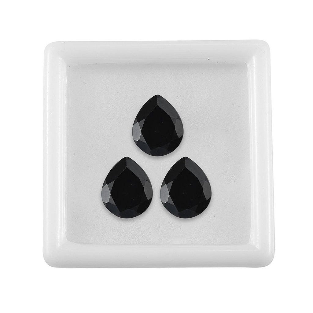 Black Spinel Pear 14x9 mm