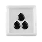 Black Spinel Pear 14x9 mm