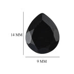 Black Spinel Pear 14x9 mm