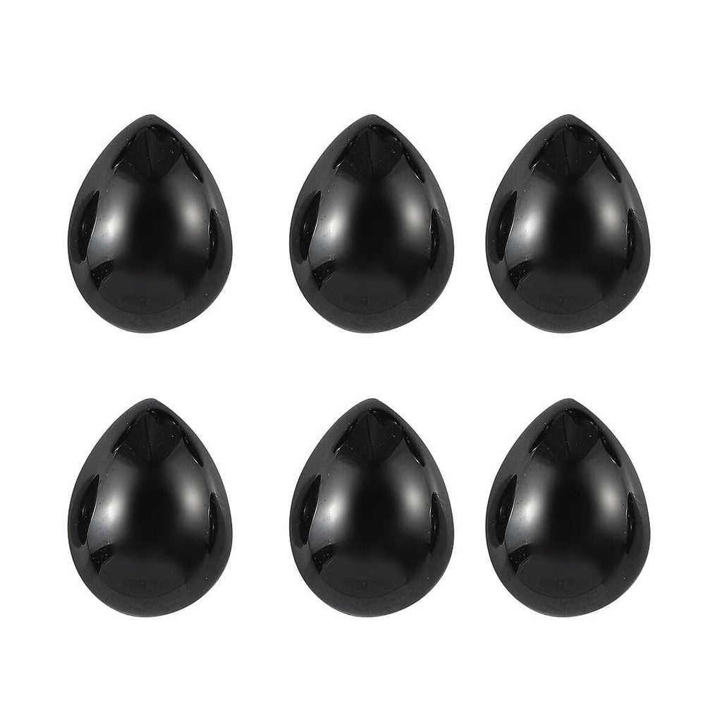 Black Spinel Pear 8x6 mm