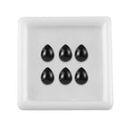 Black Spinel Pear 8x6 mm
