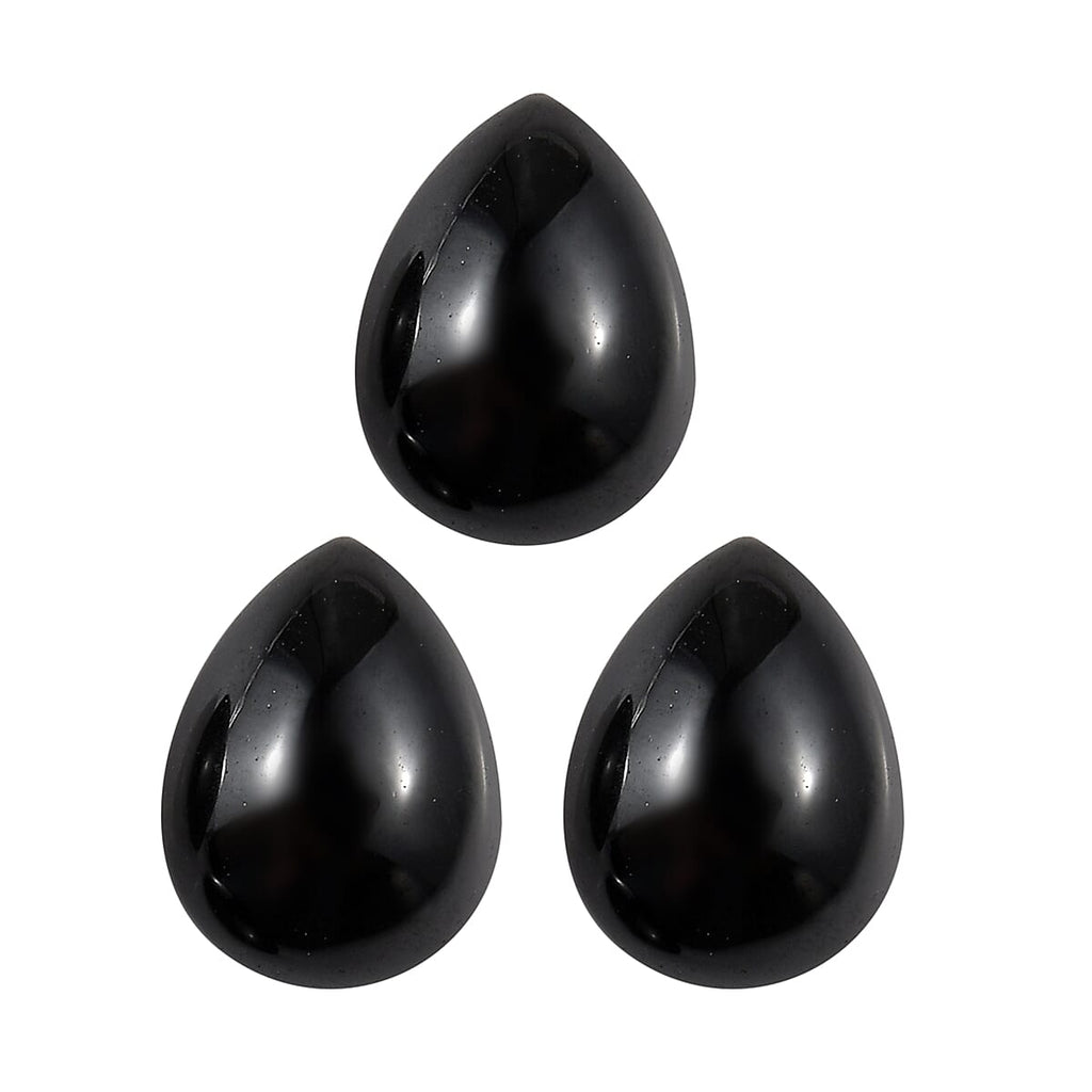 Black Spinel Pear 8x6 mm