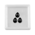 Black Spinel Pear 8x6 mm