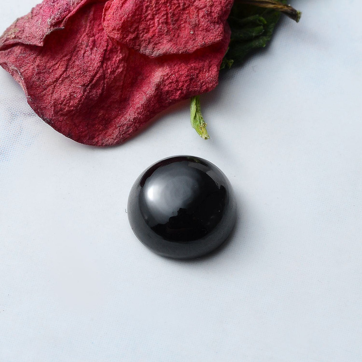 Black Spinel Loose Gemstone in Round Shape (9mm) 7778384 1