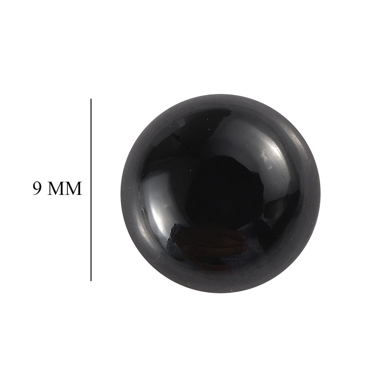 Black Spinel Loose Gemstone in Round Shape (9mm) 7778384 4
