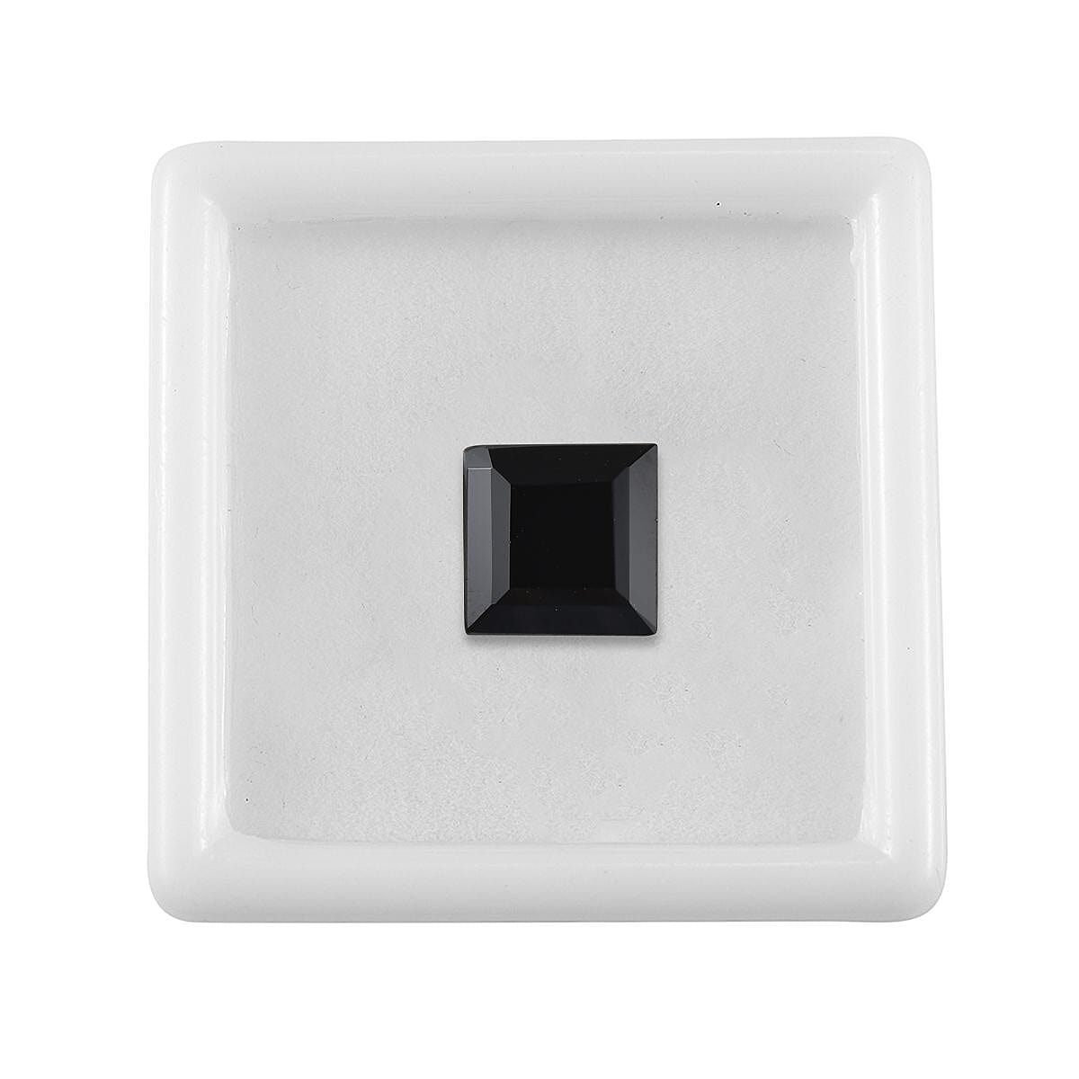 Black Spinel Loose Gemstone in Square Shape (10mm) 7778385 3
