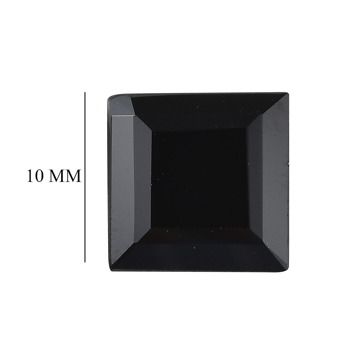 Black Spinel Loose Gemstone in Square Shape (10mm) 7778385 4