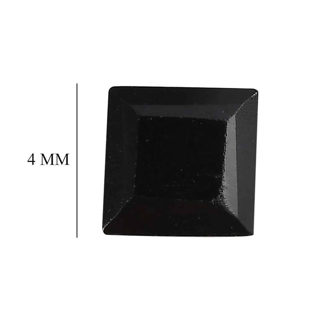 Black Spinel Square 4 mm
