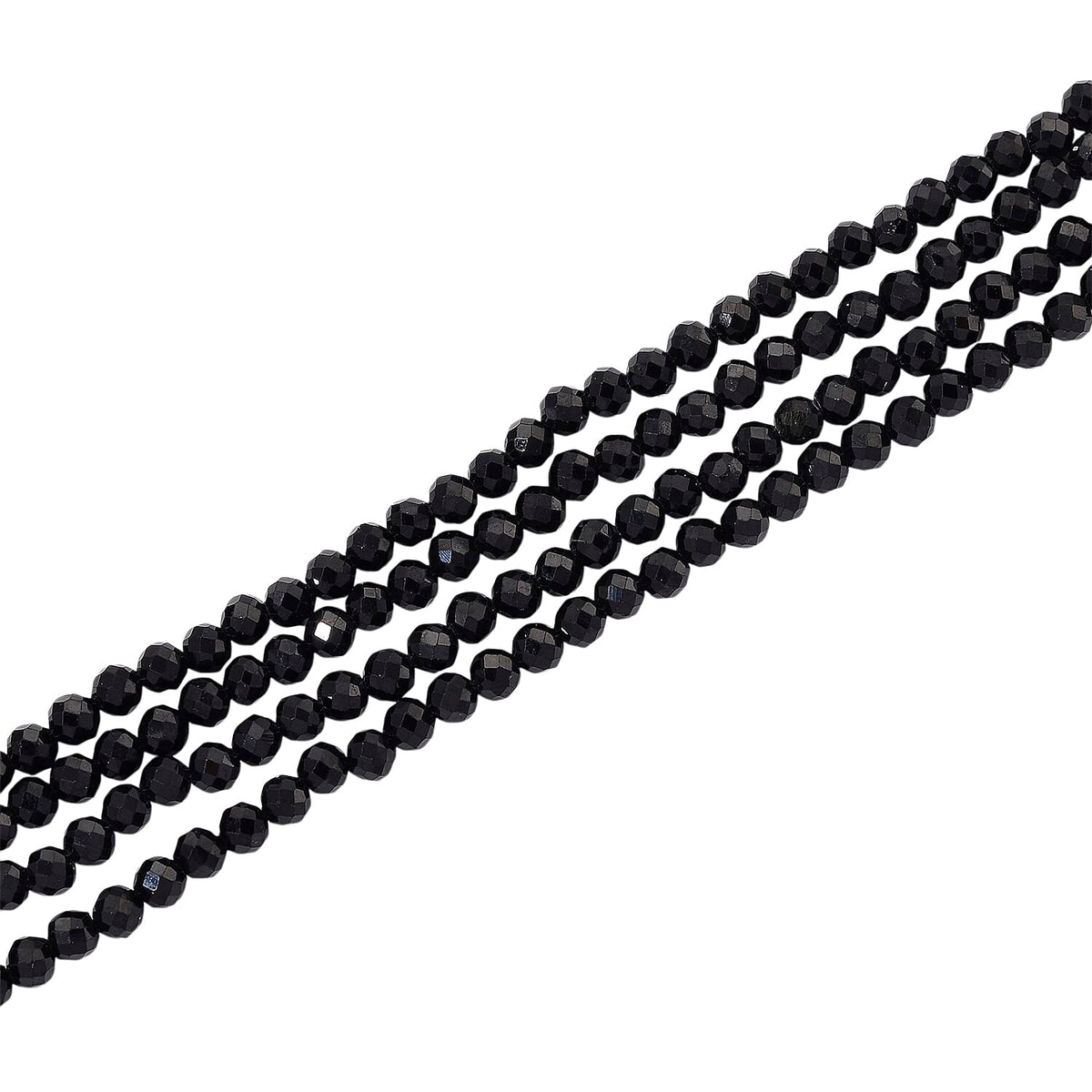 Natural Thai Black Spinel Stone (3-5MM) Necklace (Size 100) 240.00 Ct. 8243832 4