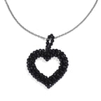 Black Spinel Stone Necklace With Chain (Size 20) 45.0 Ct