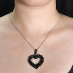 Black Spinel Stone Necklace With Chain (Size 20) 45.0 Ct