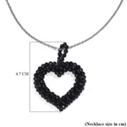 Black Spinel Stone Necklace With Chain (Size 20) 45.0 Ct