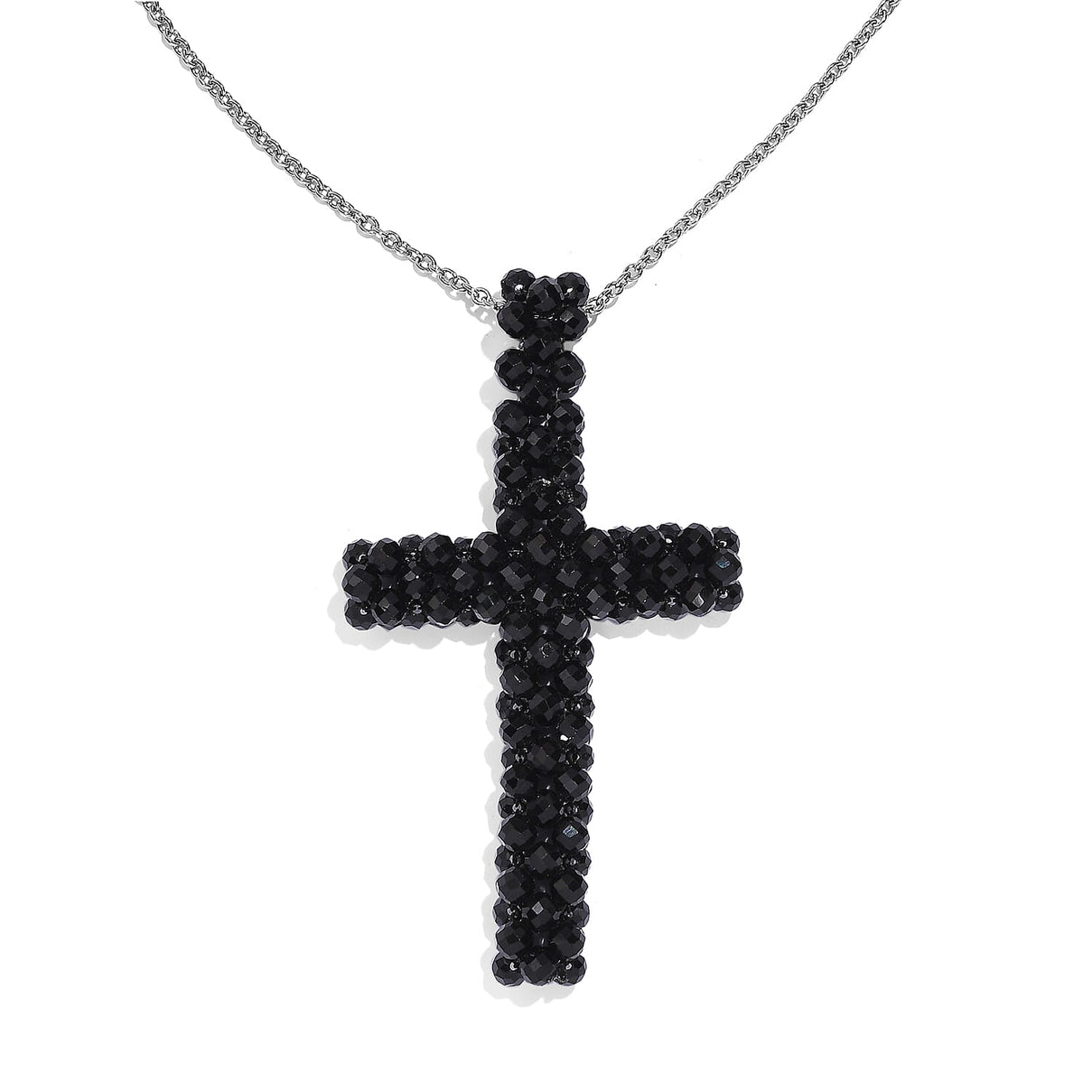 Black Spinel Stone Necklace With Chain (Size20) 40.00 Ct 7955963 0