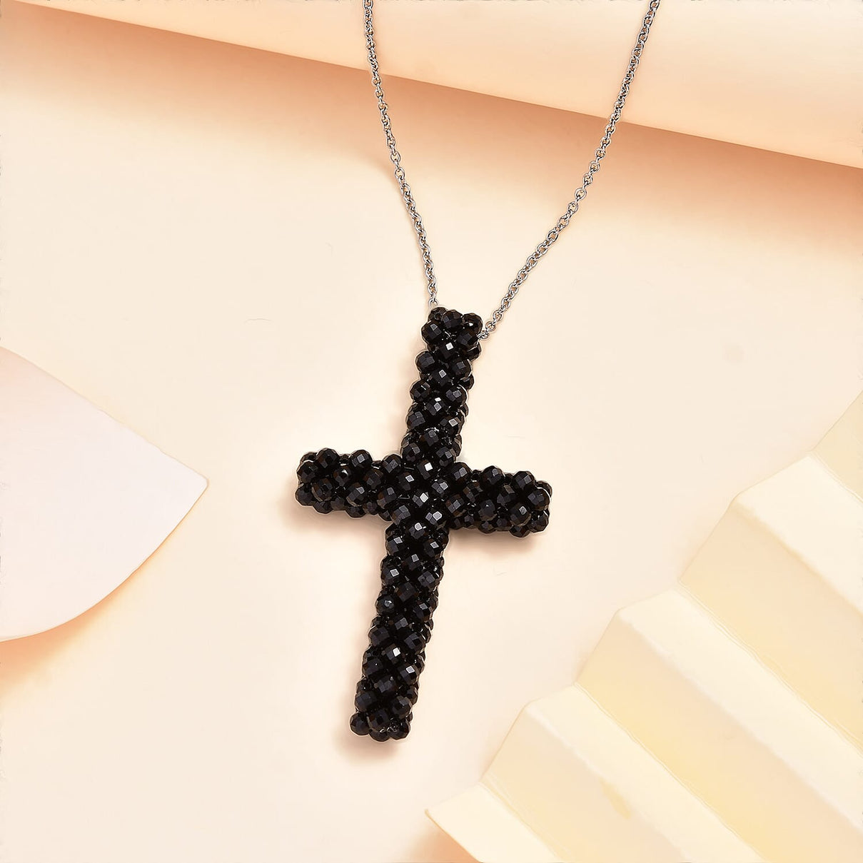 Black Spinel Stone Necklace With Chain (Size20) 40.00 Ct 7955963 2