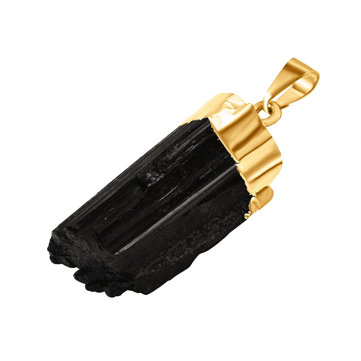 Black Tourmaline Pendant in Gold Tone 18.00 Ct 7507617 3