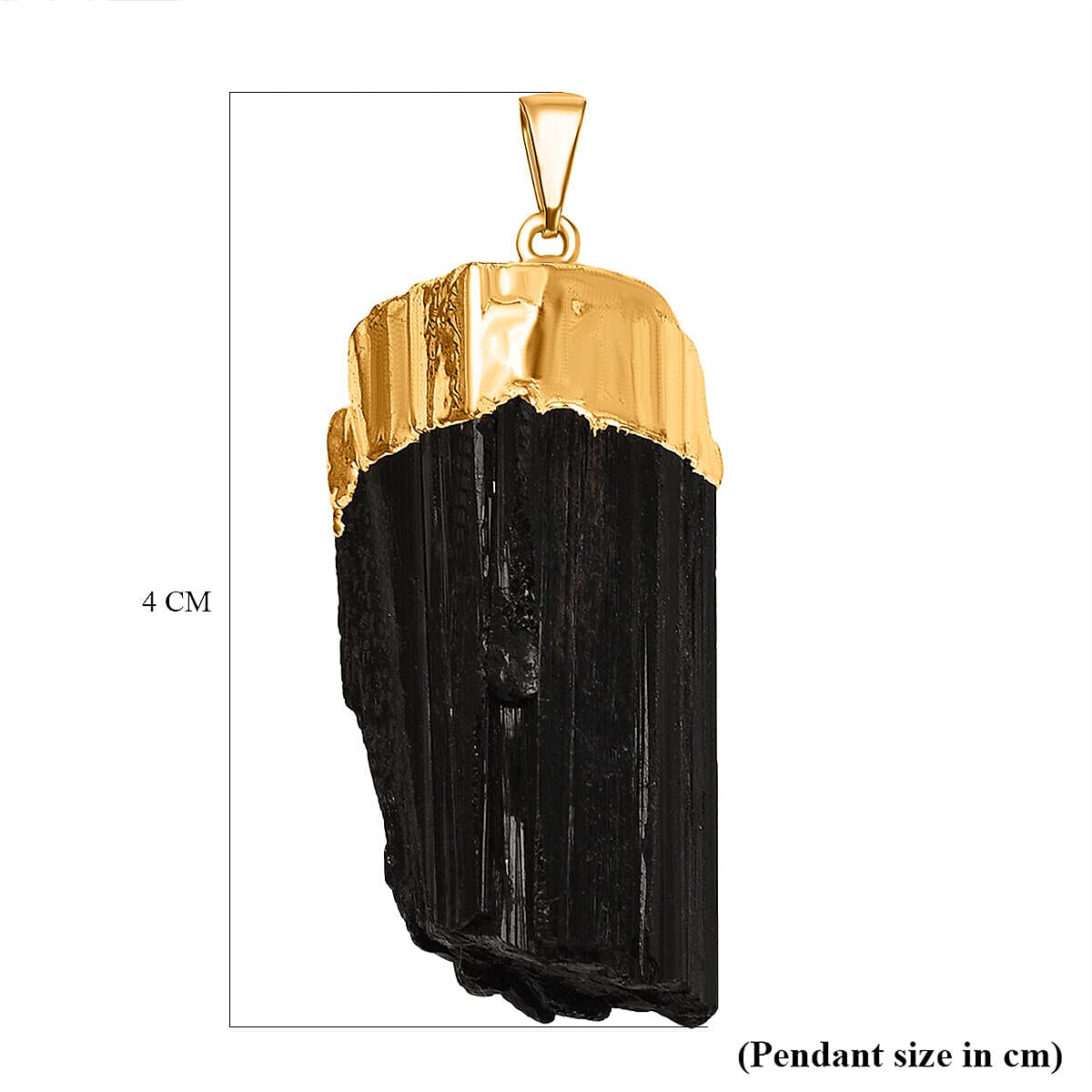 Black Tourmaline Pendant in Gold Tone 18.00 Ct 7507617 4