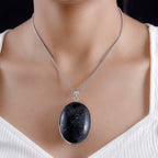 The Ultimate Find - Biggest Black Tourmaline Pendant Ever at TJC  with Chain (Size 30) - 200.000  Ct.