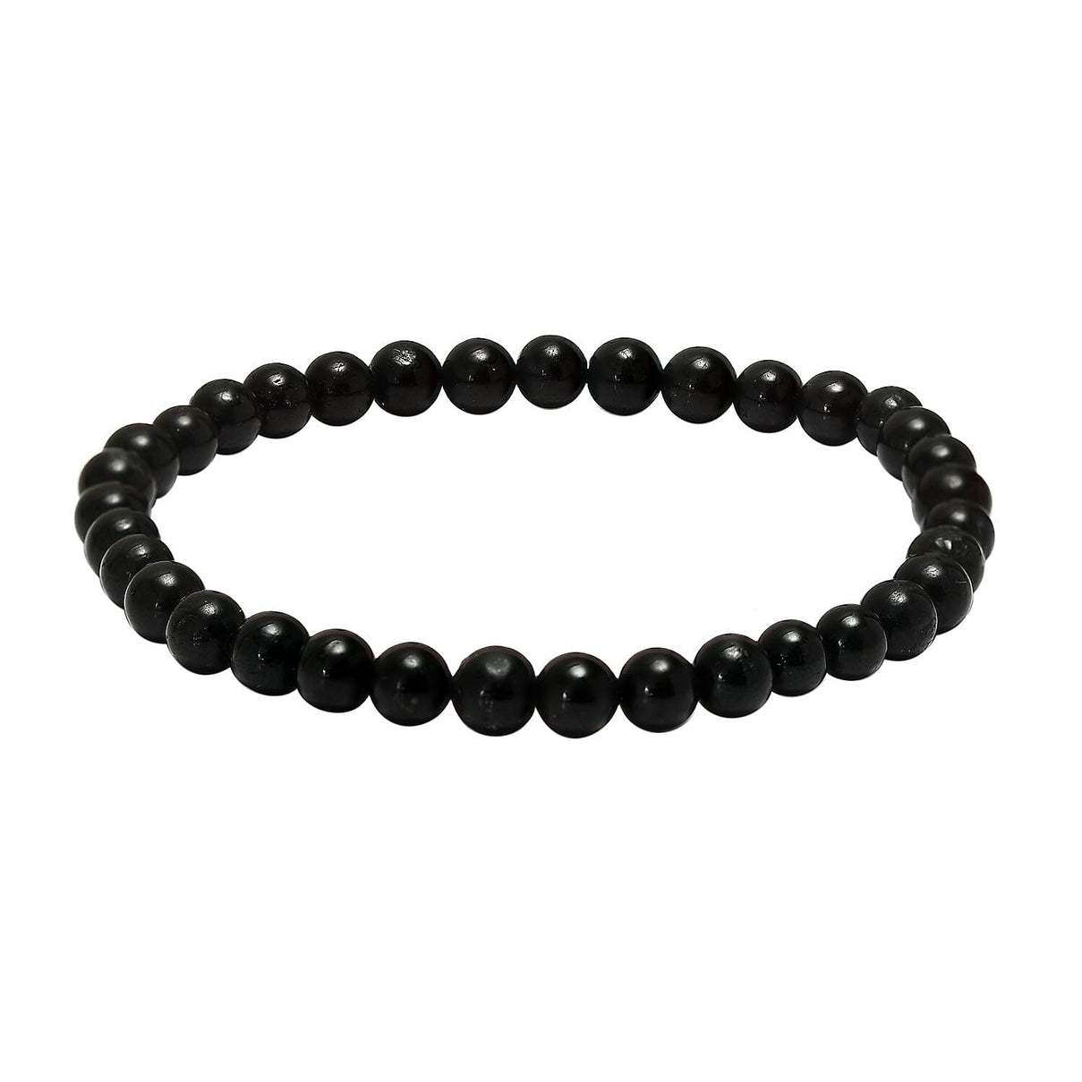 Black Tourmaline Beads Bracelet (Size - 7.5) 65.00 Ct. 7649724 0