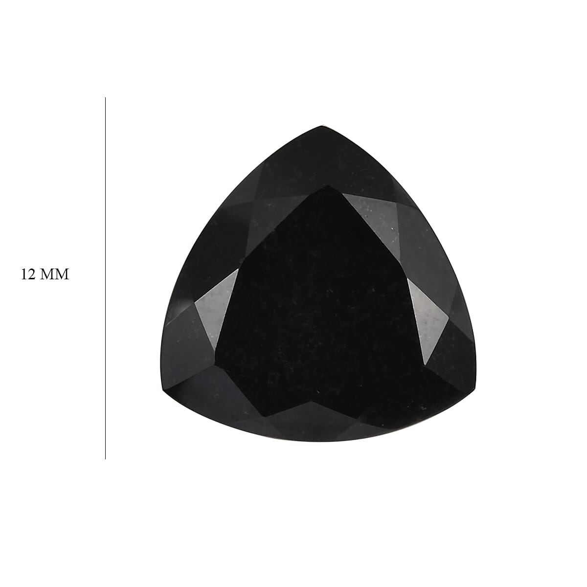 Black Tourmaline Loose Gemstone in Trillion Shape (12.0mm) 7773007 4