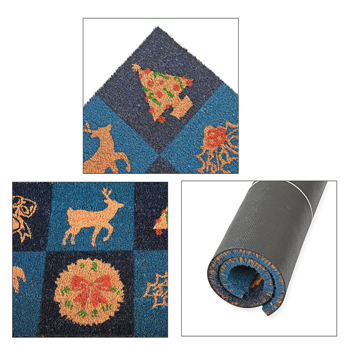 Bleached Christmas Prints Coir Doormat (60 x 40 cm) 8194762 7
