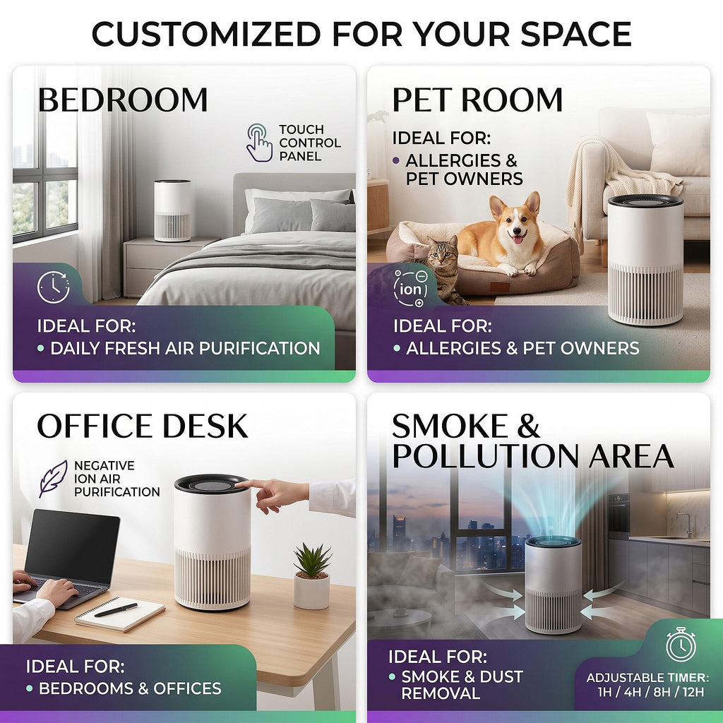 Bliss - Beyond Air Purifier (Size 165x250 cm) - White - Black