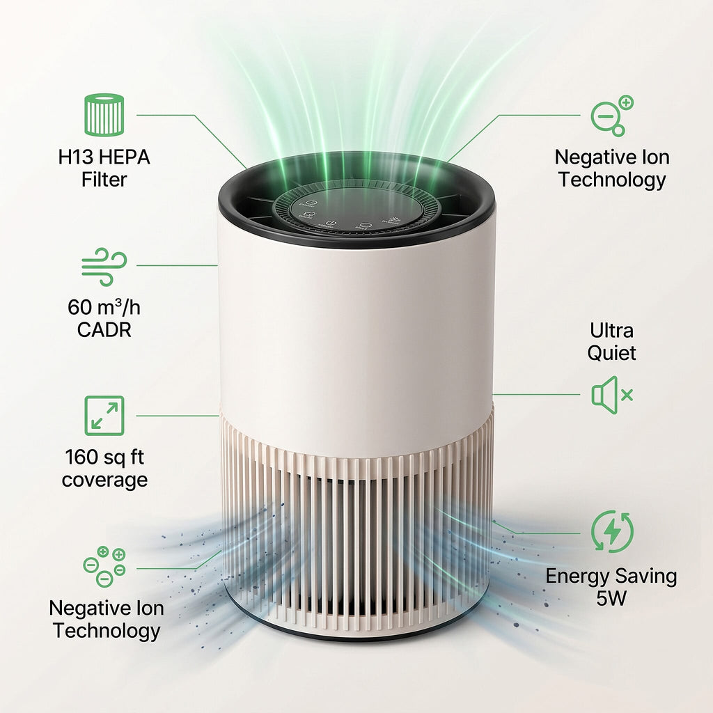 Bliss - Beyond Air Purifier (Size 165x250 cm) - White - Black