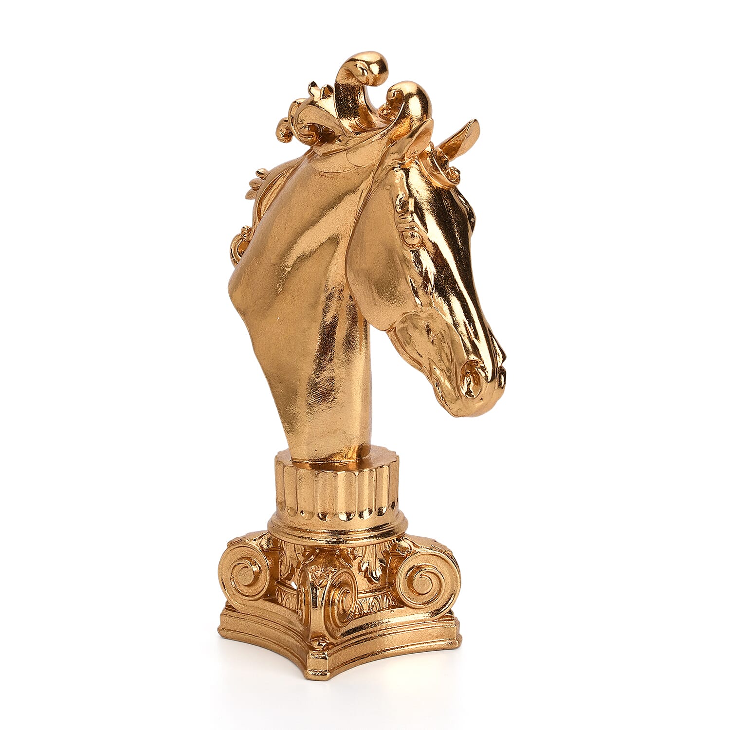 Bliss &amp; Beyond Gold Foil Horse Head (20 x 29 x 9 cm) - Gold 8216756 0