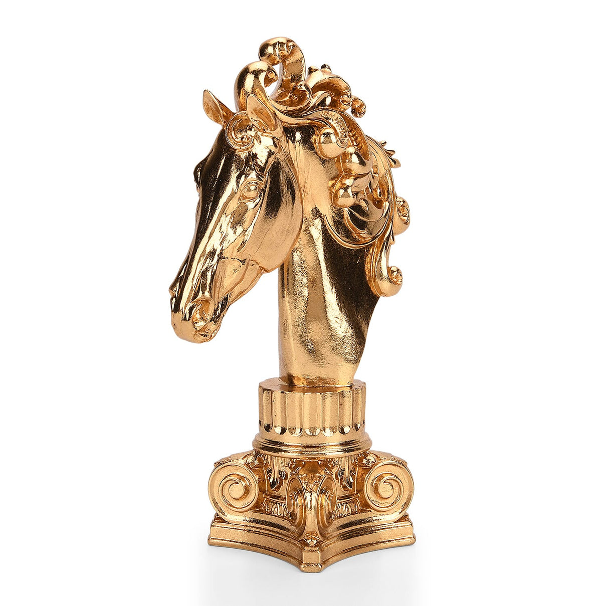 Bliss &amp; Beyond Gold Foil Horse Head (20 x 29 x 9 cm) - Gold 8216756 3