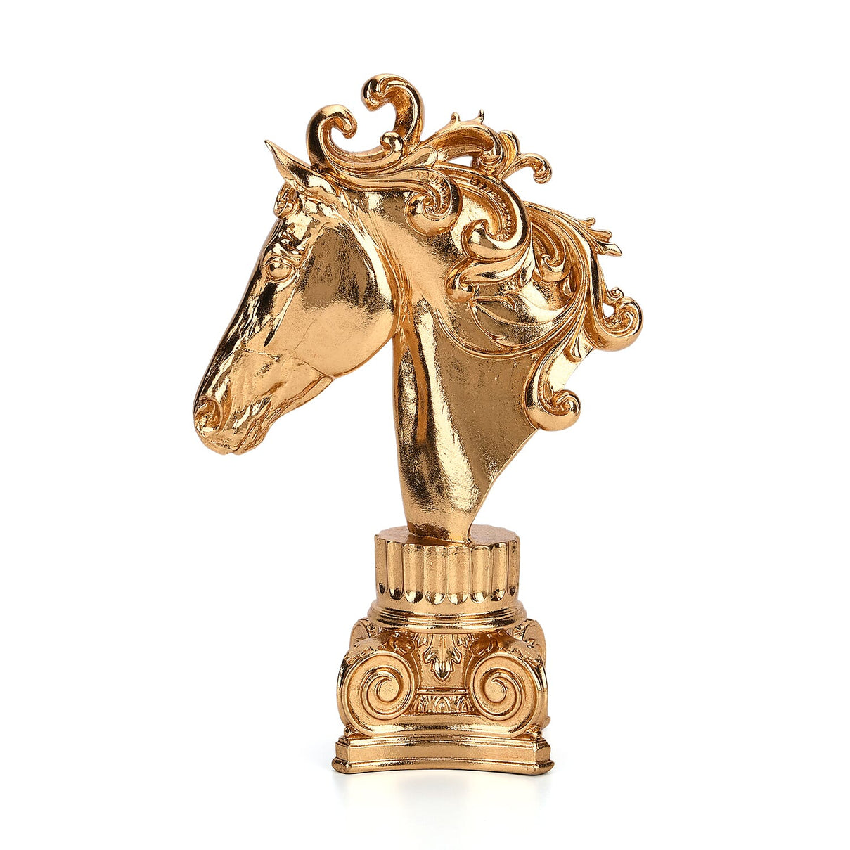 Bliss &amp; Beyond Gold Foil Horse Head (20 x 29 x 9 cm) - Gold 8216756 4
