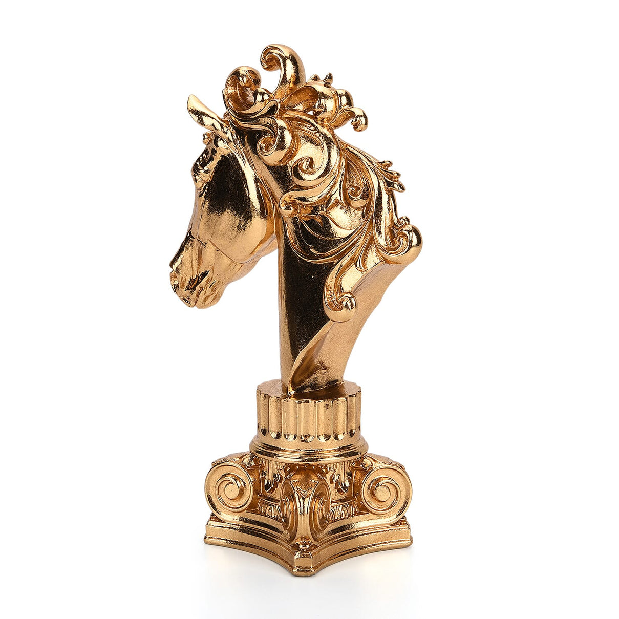 Bliss &amp; Beyond Gold Foil Horse Head (20 x 29 x 9 cm) - Gold 8216756 5