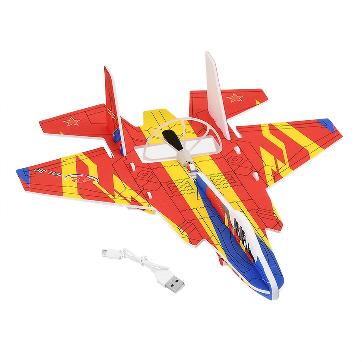 Bliss &amp; Beyond EVA Foam Aircraft (37 cm) - Red &amp; Blue V32665433 0