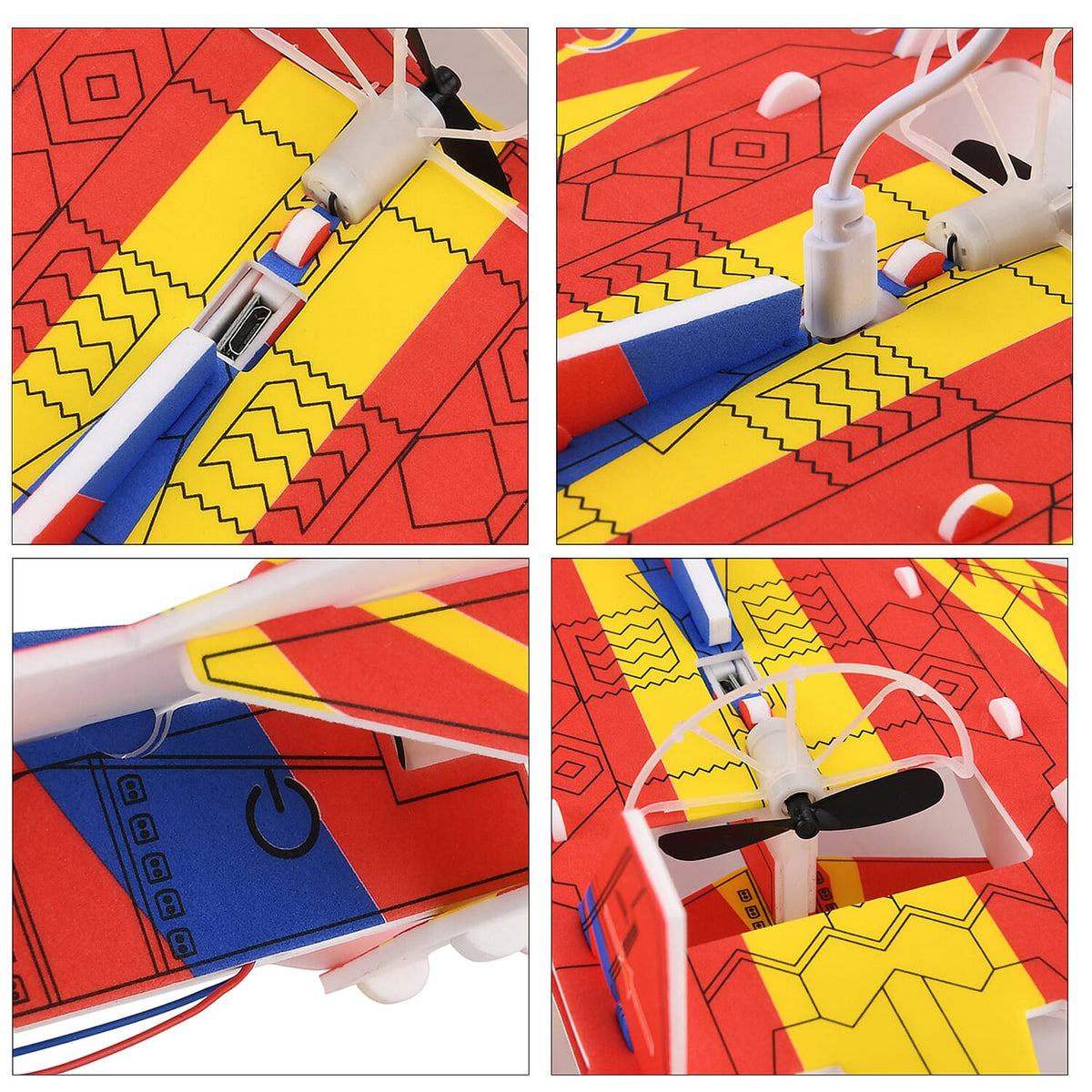 Bliss &amp; Beyond EVA Foam Aircraft (37 cm) - Red &amp; Blue V32665433 7