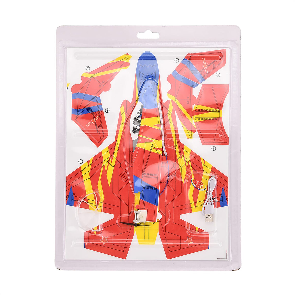 Bliss &amp; Beyond EVA Foam Aircraft (37 cm) - Red &amp; Blue V32665433 8
