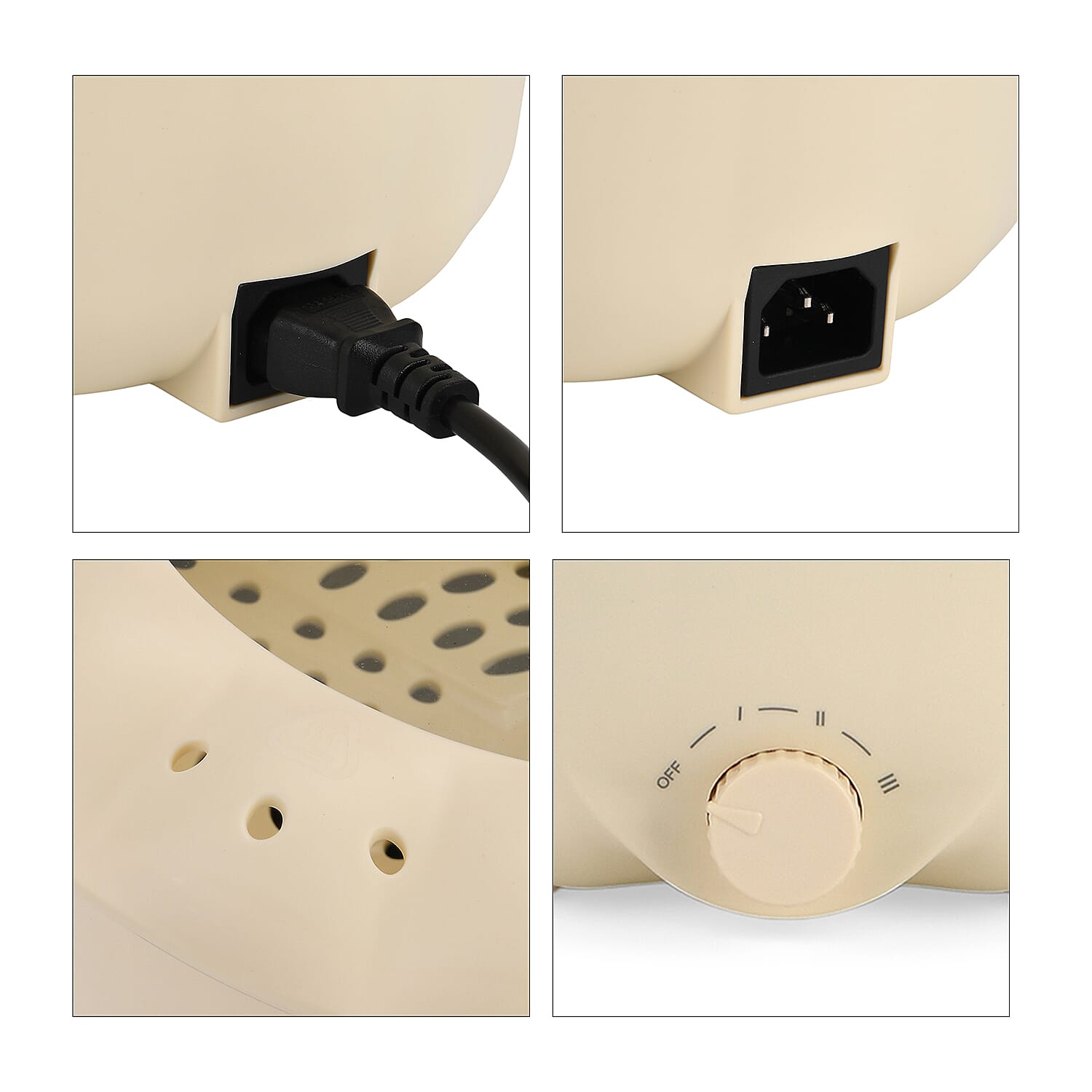 Bliss &amp; Beyond Electric Hot Pot, Frying, Stewing, And Stir-Fry Functions, Adjustable Temperature (2.5 Liters) - Beige 8225537 8