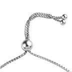 Blue Apatite Adjustable Beads Bracelet (Size - 9.5) in Rhodium Overlay Sterling Silver 28.00 Ct.