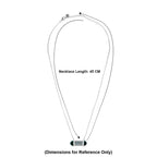 Blue Apatite Necklace (Size - 16 - 2 Ext) with Lobster Clasp in Rhodium Overlay Sterling Silver 7.50 Ct.