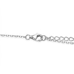 Blue Apatite Pendant with Chain (Size - 16-2 Ext) with Spring Ring Clasp Sterling Silver 5.80 Ct.