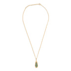 Blue Apatite Pendant with Chain (Size - 16-2 Ext) with Spring Ring Clasp in Yellow Gold Plated Sterling Silver 5.00 Ct.