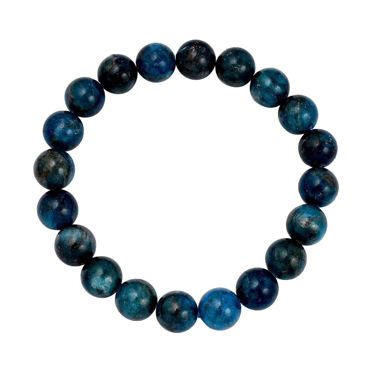 Blue Apatite Stone Bracelet (Size 7.0) Stretchable 170.00 ct 3841352 3