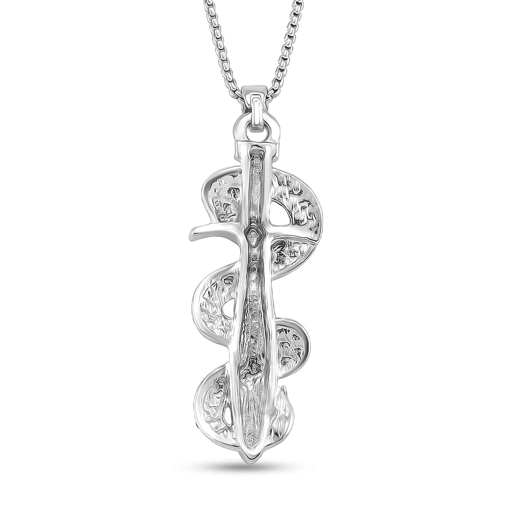 Designer Inspired- Blue Crystal Pendant with Chain (Size 20 - 2 Ext)