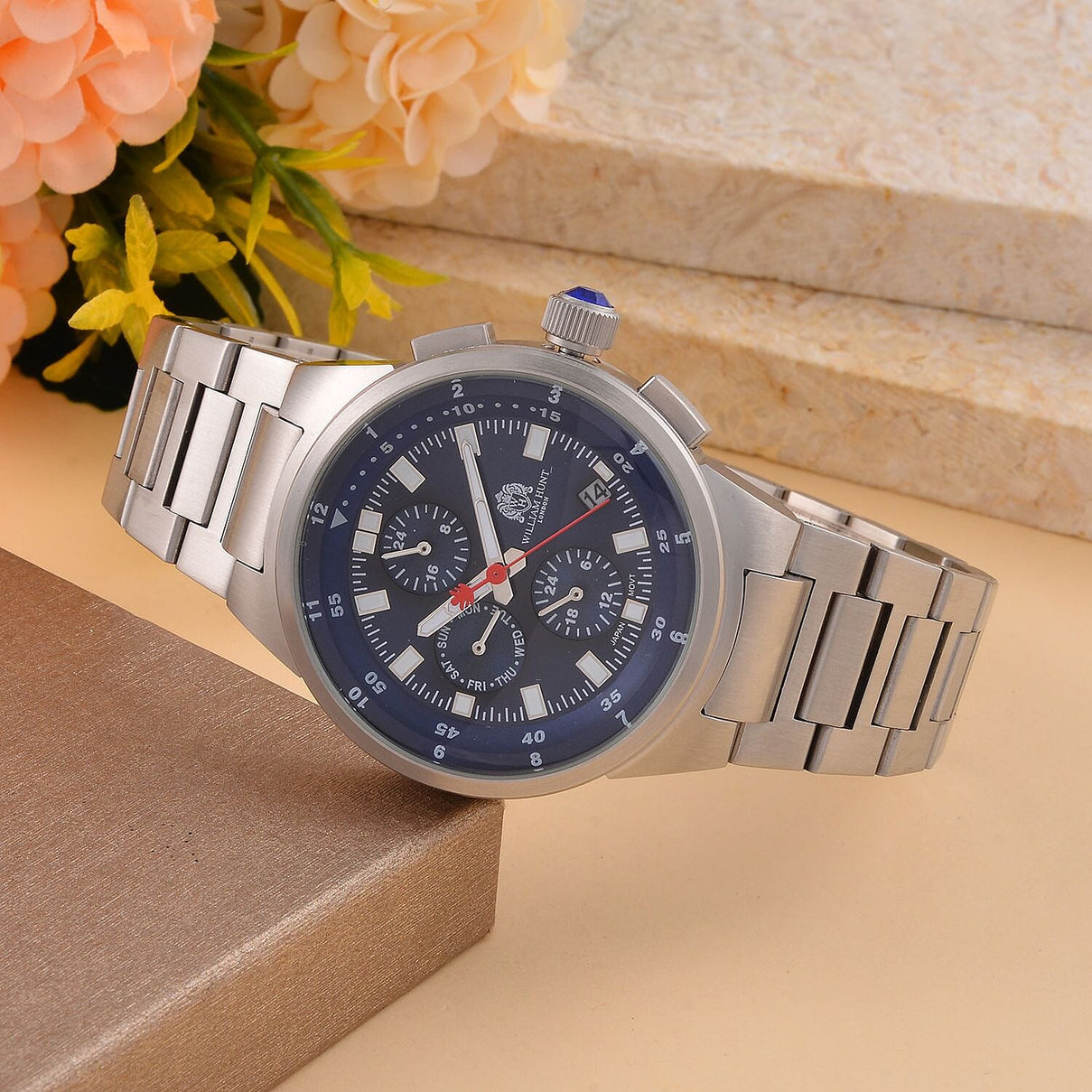 William Hunt Miyota Multifunctional Japan Movement Watch 7703042 2
