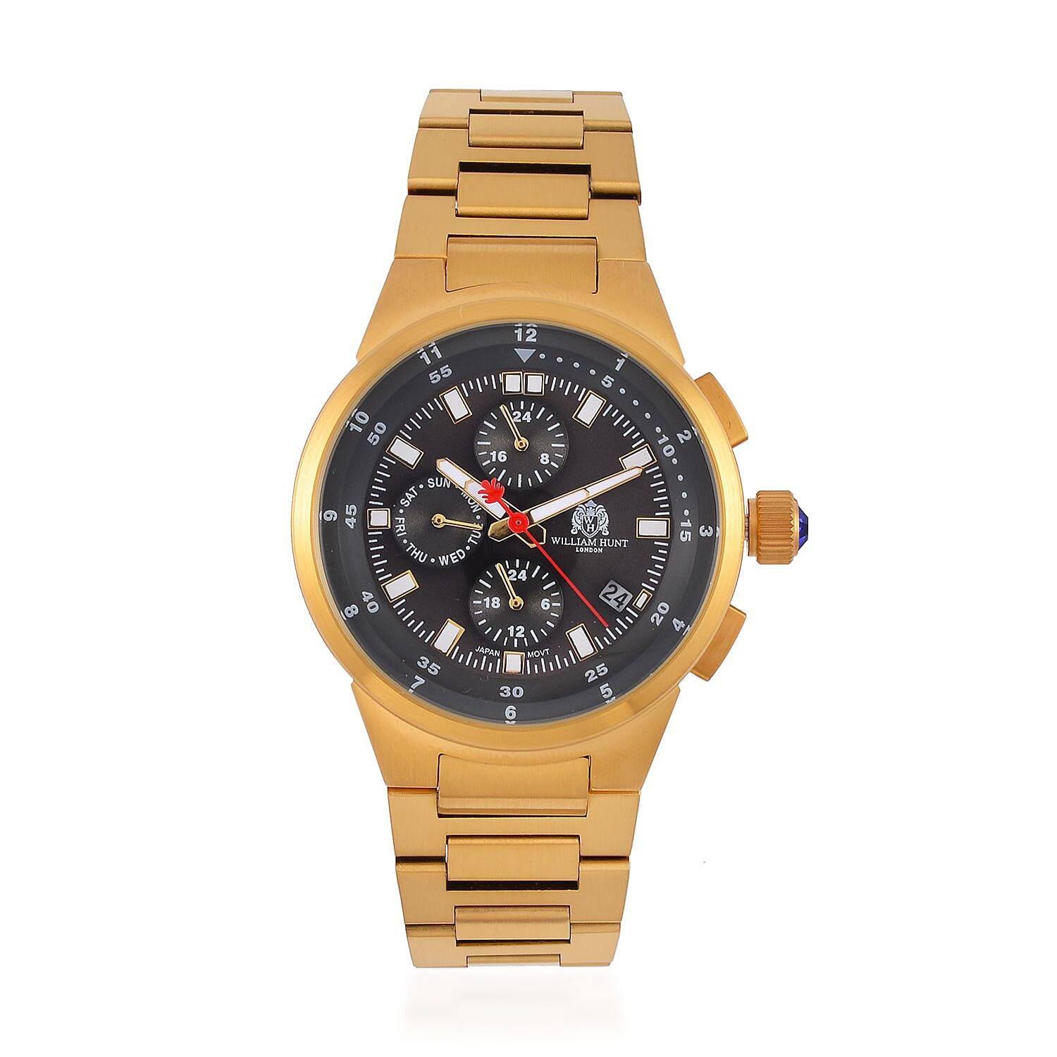 William Hunt Grey Dial 5 ATM Water Resistant Watch With Presentation Box 7703047 0