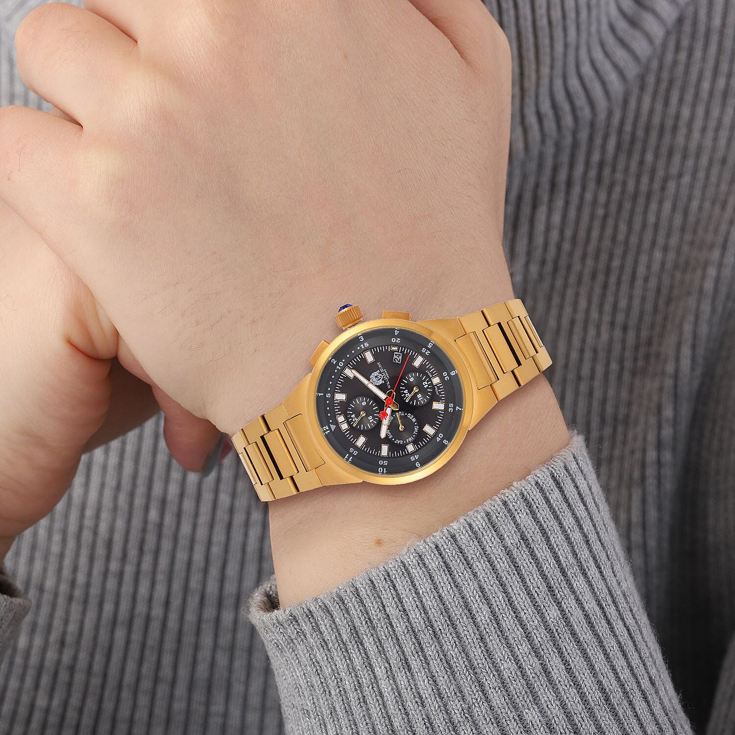 William Hunt Grey Dial 5 ATM Water Resistant Watch With Presentation Box 7703047 3