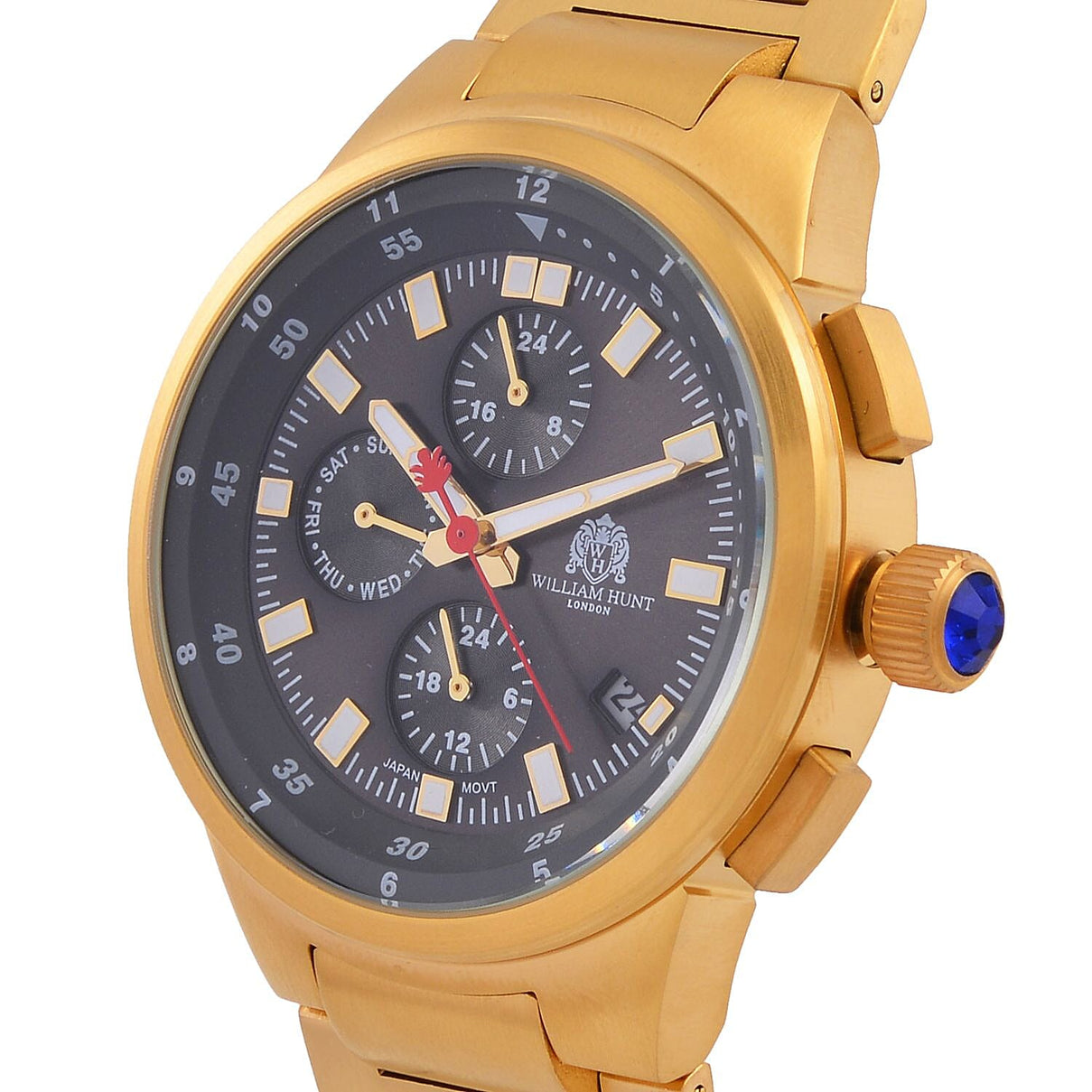 William Hunt Grey Dial 5 ATM Water Resistant Watch With Presentation Box 7703047 4