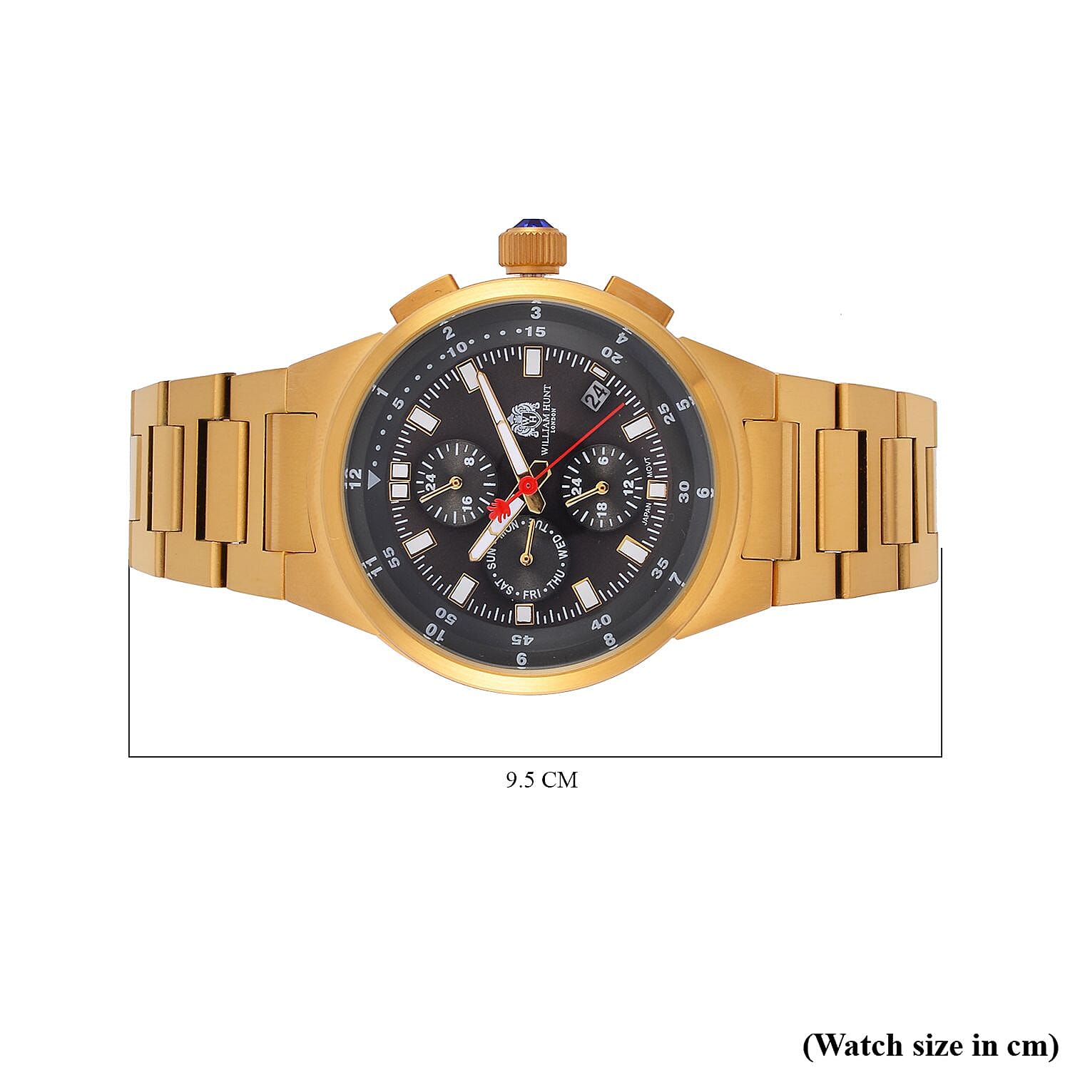 William Hunt Grey Dial 5 ATM Water Resistant Watch With Presentation Box 7703047 8