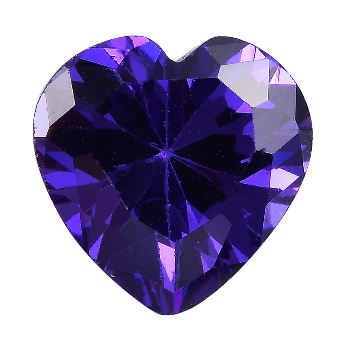 2.9 Ct. Blue Cubic Zirconia Loose Gemstone in Heart Shape 8063762 0