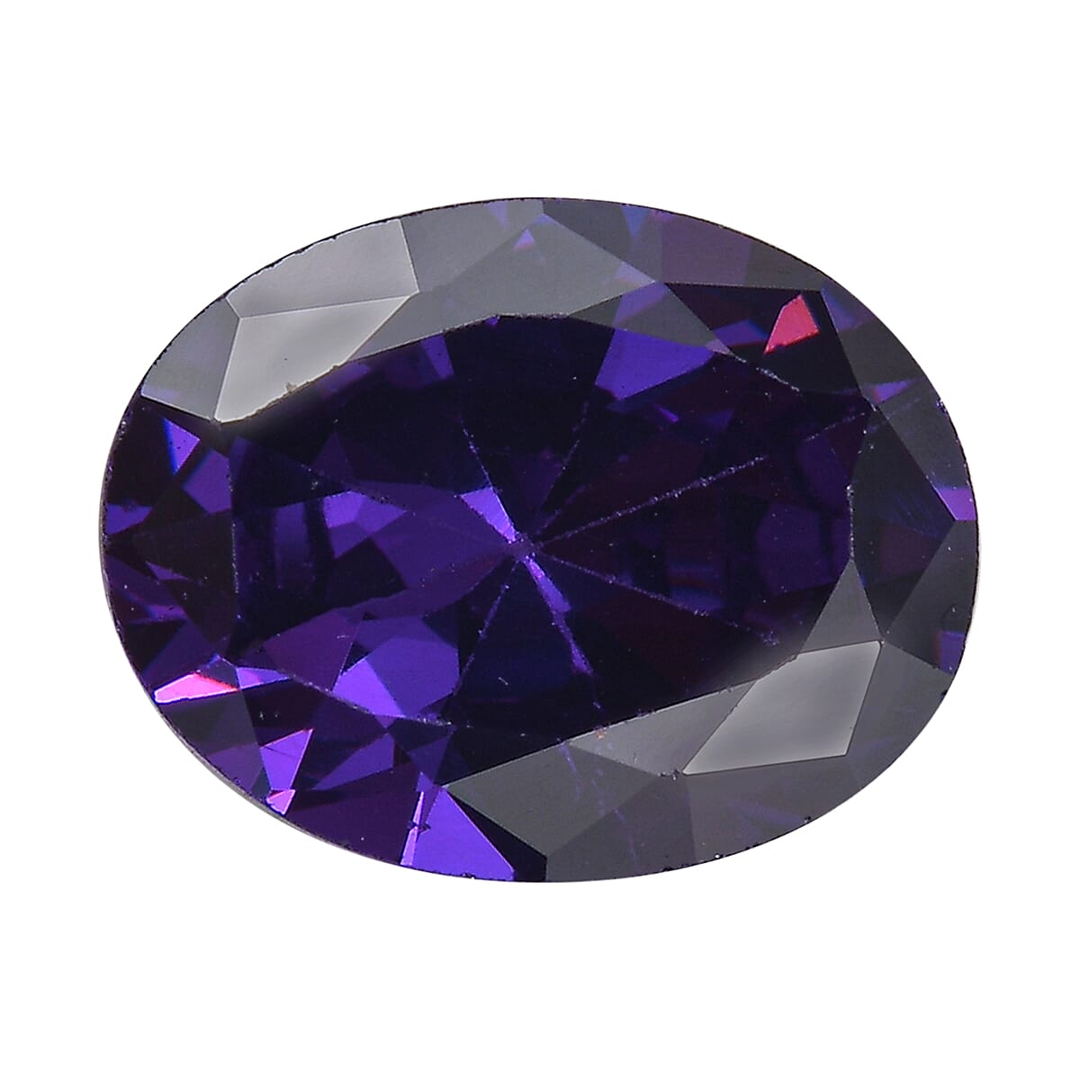 2.96 Ct. Blue Cubic Zirconia Loose Gemstone in Oval Shape 8063768 0