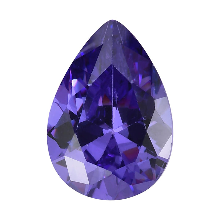 Blue Cubic Zirconia Pear 10X7 mm Gemstone, 2.90 Ct 8505909 1