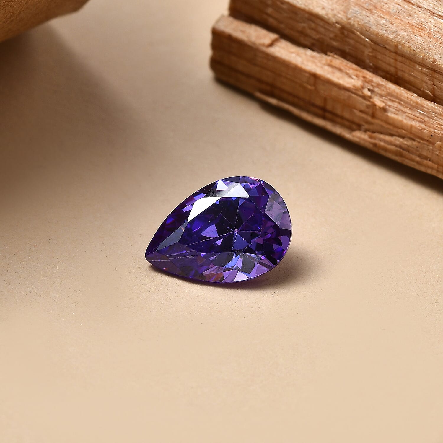 Blue Cubic Zirconia Pear 10X7 mm Gemstone, 2.90 Ct 8505909 1